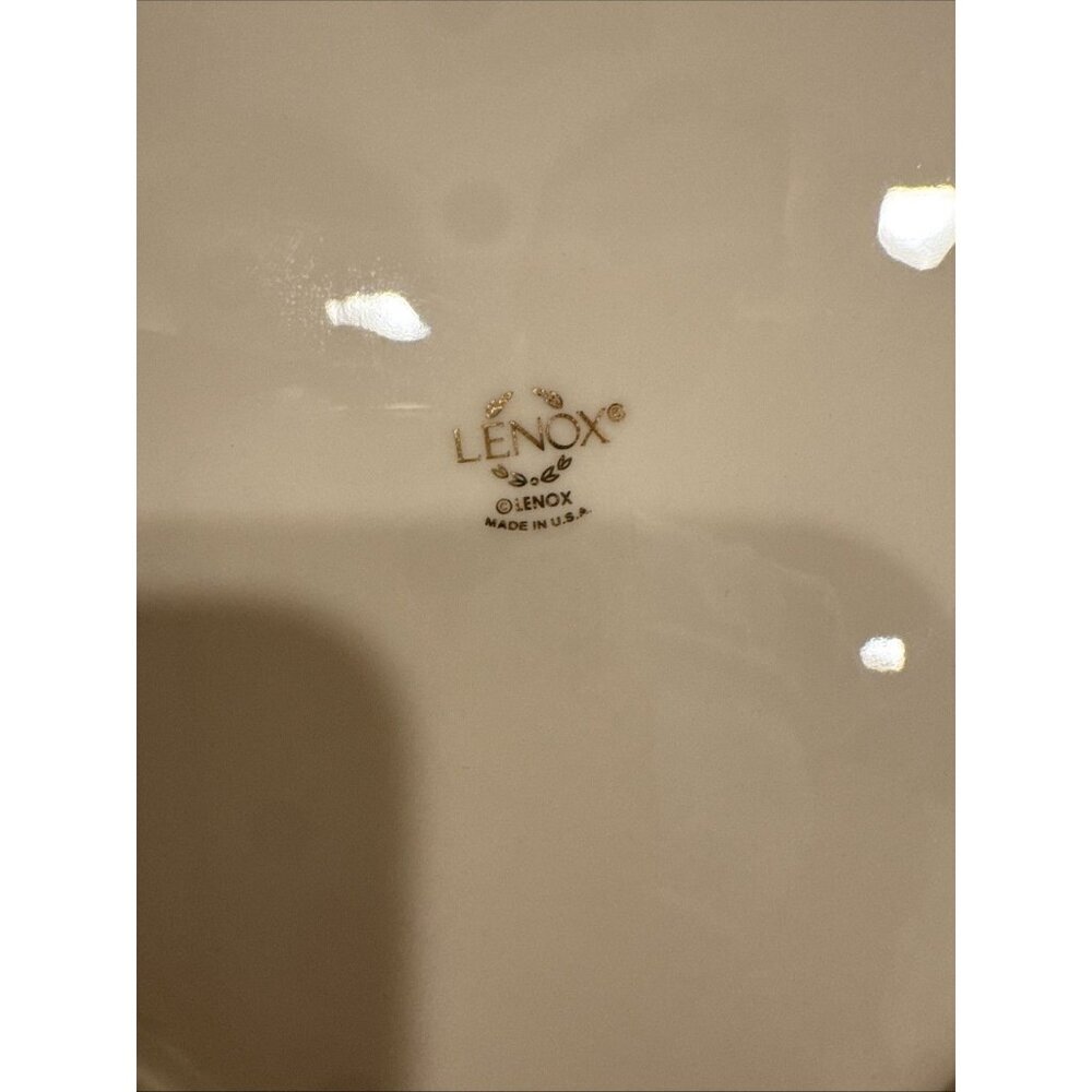 Victorian Rose Collection by Lenox Pierced Ribbon Rectangular Vanity Tray 9" USA - Picture 15 of 16
